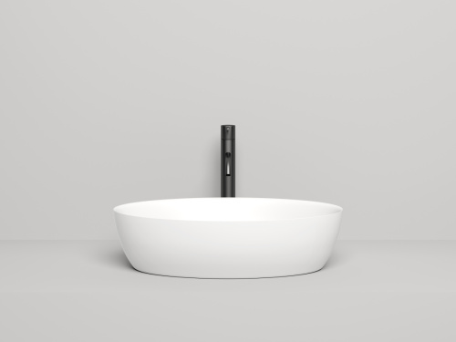 Раковина из искусственного камня S-Stone Salini ALDA 110621M 60х40 накладная цвет белый без отверстий под смеситель - фото 2